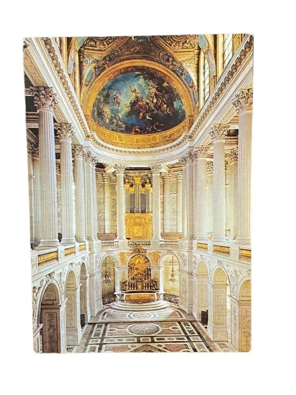 Vintage Versailles Royal Chapel 1710 Postcard By Éditions DArt Lys Unused France